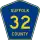 County Route 32 marker