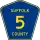 County Route 5 marker