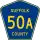 County Route 50A marker