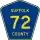 County Route 72 marker