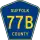 County Route 77B marker