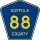 County Route 88 marker