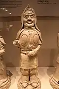 Sui pottery soldier