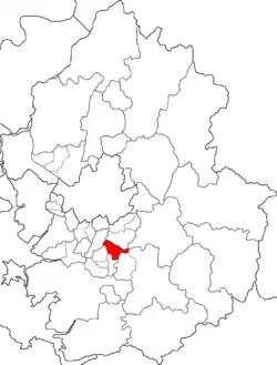 Map of Gyeonggi highlighting Suji-gu.