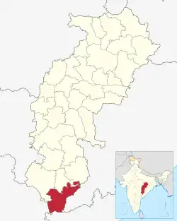 Location in Chhattisgarh