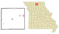 Location of Greencastle, Missouri