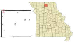 Location of Newtown, Missouri