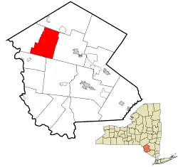 Location of Callicoon in Sullivan County, New York