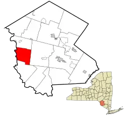 Location of Cochecton in Sullivan County, New York