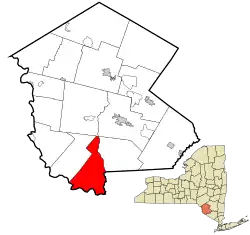 Location of Lumberland in Sullivan County, New York
