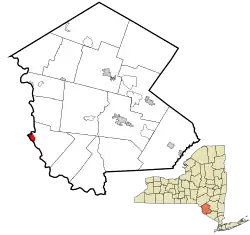 Location of Narrowsburg in Sullivan County, New York