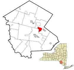 Location of South Fallsburg in Sullivan County, New York