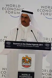 Portrait of Sultan Bin Saeed AlMansoori in 2011