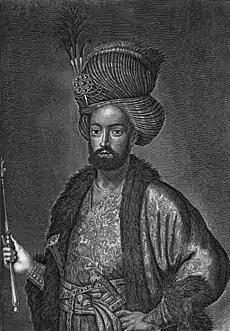 Artwork depicting Sultan Husayn