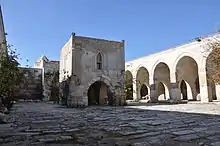 Courtyard of the Sultan Han caravanserai, built in 1229 on the road between Aksaray and Konya