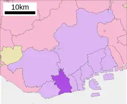 Location of Suma-ku in Kobe