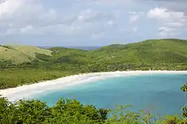 Bird's eye view of Flamenco Beach