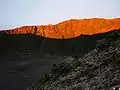 Sunset at Diego de la Haya crater