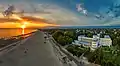 Sunset in Pärnu beach