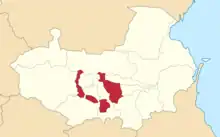 Location in the Terek Oblast