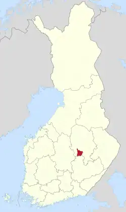 Location of Suonenjoki in Finland