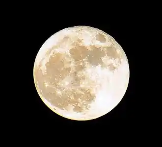 Supermoon officially on November 14, 2016 (2016-11-14), at 7:19 pm PST