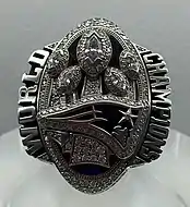 The Patriots' fifth Super Bowl ring from Super Bowl LI (2016)