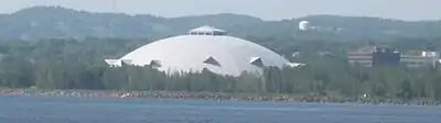 Superior Dome view from Lake Superior