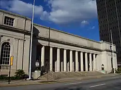 photo of white building with columns