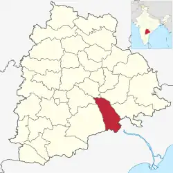 Location in Telangana