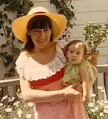 Susan Gordon Lydon with her daughter Shuna in 1968