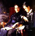 Two Sisters (Mary & Elizabeth Macdowell) (1879) by Susan Macdowell Eakins