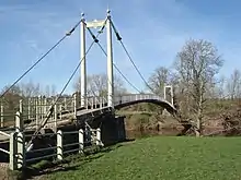 The footbridge over the river Wye