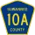 County Road 10A marker