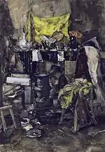 S. Robertson, Corner of the Artists' Studio, before 1905, watercolor on paper, Groninger Museum