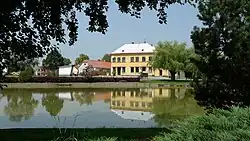 A pond in the centre of Sviny