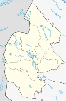 Map showing the location of Bastudalen Nature Reserve