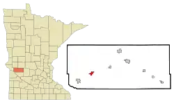 Location of Holloway, Minnesota