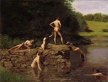 The Swimming Hole (1884–85) by Thomas Eakins, Amon Carter Museum of American Art.