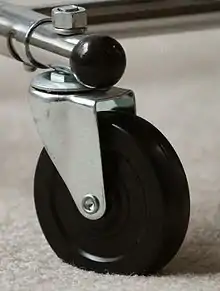 Swivel caster with pintle