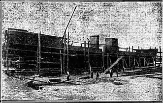 Under construction at Mort's Dock, Woolwich, May 1912