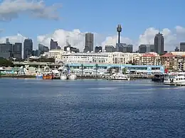 Sydney Fish Market view from Glebe, NSW