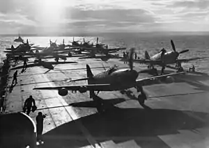 Image 15Fairey Firefly aircraft on board HMAS Sydney off Korea, during the Korean War. (from History of the Royal Australian Navy)