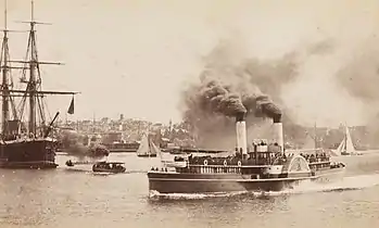 Brighton (1883-1916), the largest and last paddle steamer ferry on Sydney Harbour
