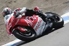 Sylvain Guintoli, riding his Alice Ducati Pramac in the 2008 United States Grand Prix.