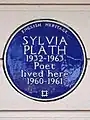Blue plaque for Sylvia Plath