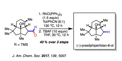 Synthetic example of Tsuji–Wilkinson 2