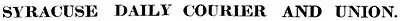 Syracuse Daily Courier and Union, logo, June 12, 1865