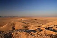 A view of the desert