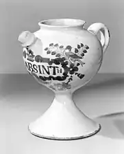 English delftware syrup jar, 18th century